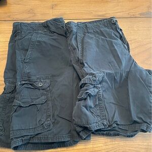 Lee Size 36 Black Cargo Shorts 2-pack